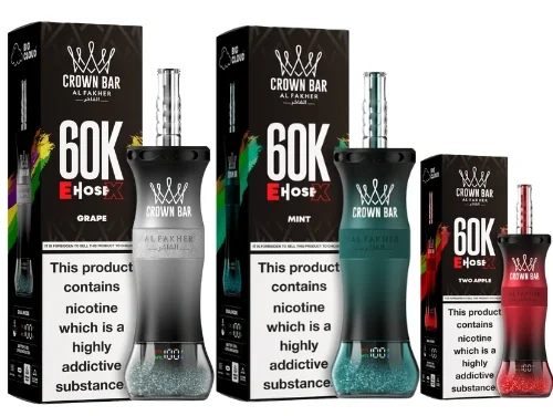 Al Fakher Crown Bar E-Hose X 60000 Puff Nargile - Görsel 2